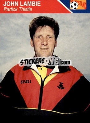Sticker John Lambie - Footballers 1993-1994 n. 177 - Grandstand