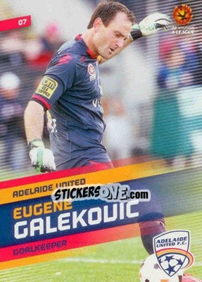 Sticker Eugene Galekovic - SE Products Australian A-League 2013-2014 - NO EDITOR
