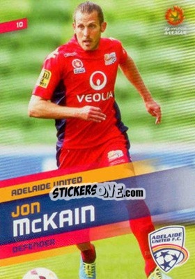 Sticker Jon McKain - SE Products Australian A-League 2013-2014 - NO EDITOR