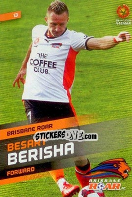 Sticker Besart Berisha - SE Products Australian A-League 2013-2014 - NO EDITOR