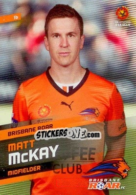 Sticker Matt McKay - SE Products Australian A-League 2013-2014 - NO EDITOR