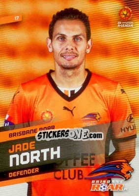 Sticker Jade North - SE Products Australian A-League 2013-2014 - NO EDITOR