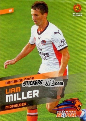 Sticker Liam Miller - SE Products Australian A-League 2013-2014 - NO EDITOR