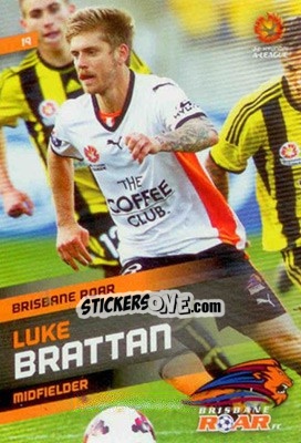 Sticker Luke Brattan - SE Products Australian A-League 2013-2014 - NO EDITOR