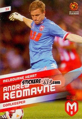 Sticker Andrew Redmayne - SE Products Australian A-League 2013-2014 n. 33 - NO EDITOR