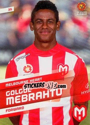 Sticker Golgol Mebrahtu - SE Products Australian A-League 2013-2014 - NO EDITOR