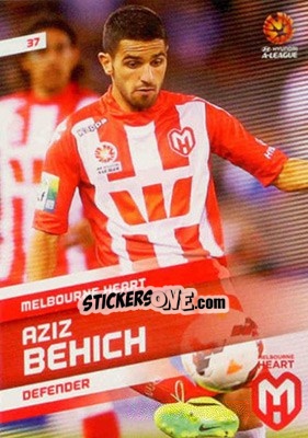 Sticker Aziz Behich - SE Products Australian A-League 2013-2014 n. 37 - NO EDITOR