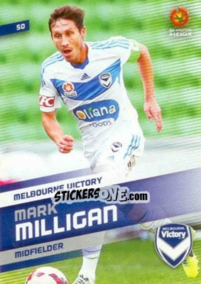Sticker Mark Milligan - SE Products Australian A-League 2013-2014 n. 50 - NO EDITOR
