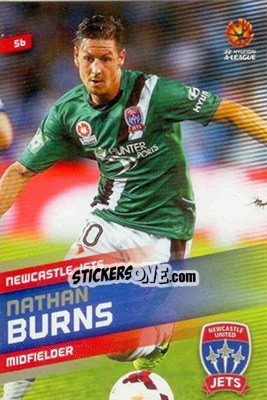 Sticker Nathan Burns - SE Products Australian A-League 2013-2014 - NO EDITOR