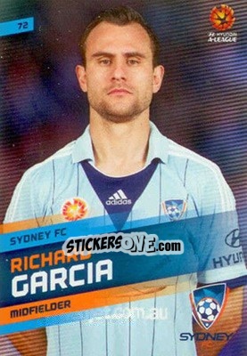 Sticker Richard Garcia - SE Products Australian A-League 2013-2014 - NO EDITOR