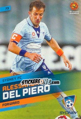 Sticker Alessandro Del Piero - SE Products Australian A-League 2013-2014 - NO EDITOR