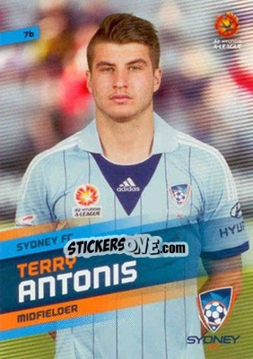 Sticker Terry Antonis - SE Products Australian A-League 2013-2014 - NO EDITOR