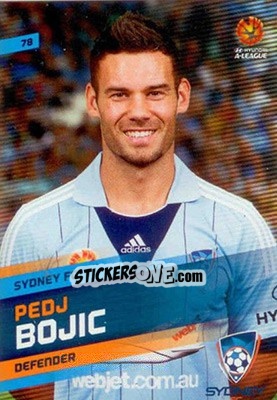 Sticker Pedj Bojic - SE Products Australian A-League 2013-2014 - NO EDITOR