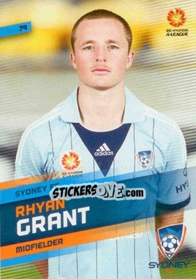 Sticker Rhyan Grant - SE Products Australian A-League 2013-2014 - NO EDITOR