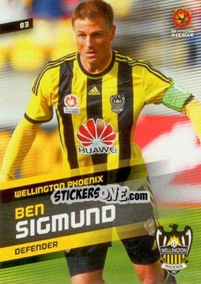 Sticker Ben Sigmund - SE Products Australian A-League 2013-2014 - NO EDITOR