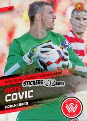Sticker Ante Covic - SE Products Australian A-League 2013-2014 - NO EDITOR