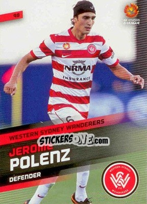 Sticker Jerome Polenz - SE Products Australian A-League 2013-2014 - NO EDITOR