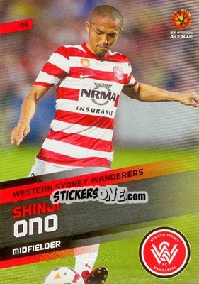 Sticker Shinji Ono - SE Products Australian A-League 2013-2014 n. 99 - NO EDITOR