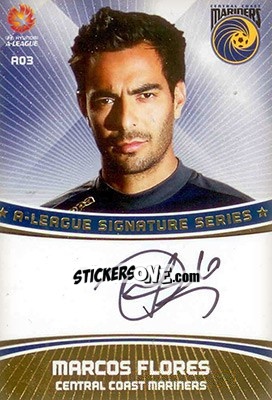 Cromo Marcos Flores - SE Products Australian A-League 2013-2014 - NO EDITOR