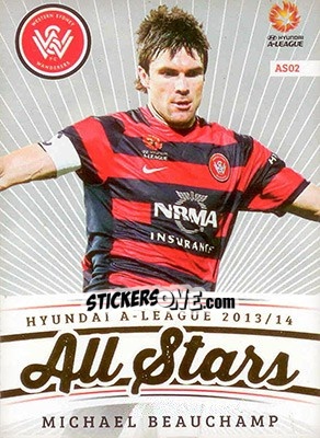 Sticker Michael Beauchamp - SE Products Australian A-League 2013-2014 - NO EDITOR