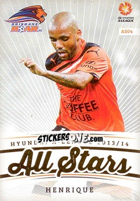 Sticker Henrique - SE Products Australian A-League 2013-2014 - NO EDITOR