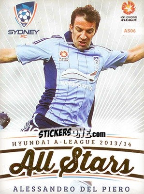 Figurina Alessandro Del Piero - SE Products Australian A-League 2013-2014 - NO EDITOR