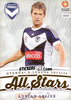 Cromo Adrian Leijer - SE Products Australian A-League 2013-2014 - NO EDITOR