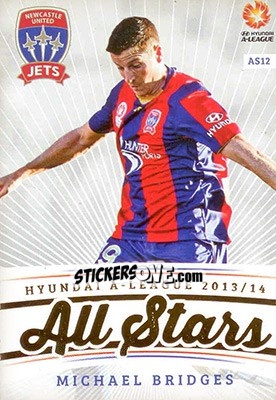 Sticker Michael Bridges - SE Products Australian A-League 2013-2014 - NO EDITOR