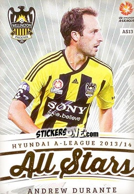 Sticker Andrew Durante - SE Products Australian A-League 2013-2014 - NO EDITOR