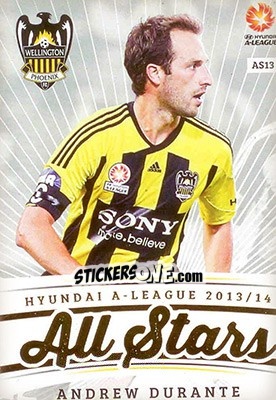 Cromo Andrew Durante - SE Products Australian A-League 2013-2014 - NO EDITOR