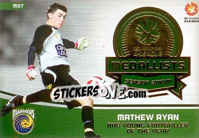 Sticker Mathew Ryan - SE Products Australian A-League 2013-2014 n. M7 - NO EDITOR