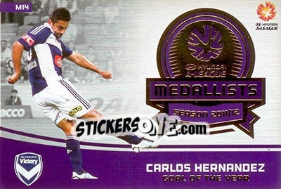 Cromo Carlos Hernandez - SE Products Australian A-League 2013-2014 - NO EDITOR
