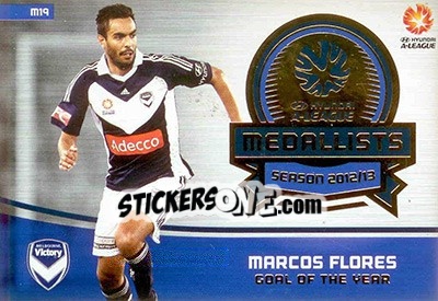 Cromo Marcos Flores - SE Products Australian A-League 2013-2014 - NO EDITOR