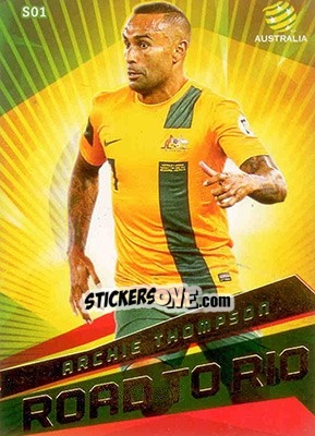Sticker Archie Thompson - SE Products Australian A-League 2013-2014 n. S1 - NO EDITOR