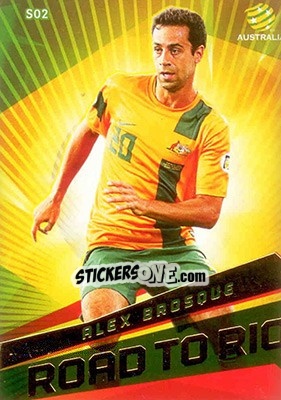 Sticker Alex Brusque - SE Products Australian A-League 2013-2014 - NO EDITOR