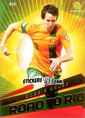 Sticker Robbie Kruse - SE Products Australian A-League 2013-2014 n. S3 - NO EDITOR