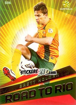 Sticker Brett Holman - SE Products Australian A-League 2013-2014 n. S6 - NO EDITOR