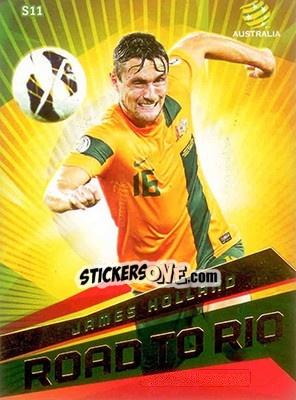 Sticker James Holland - SE Products Australian A-League 2013-2014 - NO EDITOR