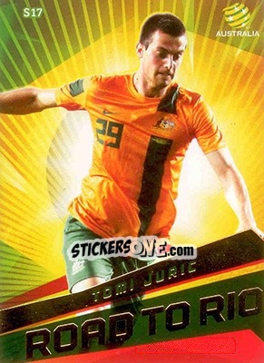 Sticker Tomi Juric - SE Products Australian A-League 2013-2014 n. S17 - NO EDITOR