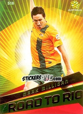 Sticker Mark Milligan - SE Products Australian A-League 2013-2014 - NO EDITOR