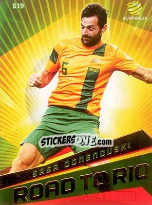 Sticker Sasa Ognenovski - SE Products Australian A-League 2013-2014 - NO EDITOR