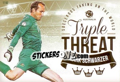 Sticker Mark Schwarzer - SE Products Australian A-League 2013-2014 - NO EDITOR