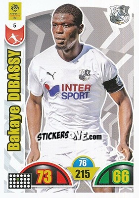 Sticker Bakaye Dibassy - FOOT 2018-2019. Adrenalyn XL n. 5 - Panini