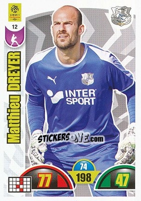 Sticker Matthieu Dreyer - FOOT 2018-2019. Adrenalyn XL n. 12 - Panini