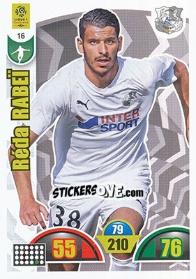 Sticker Réda Rabeï - FOOT 2018-2019. Adrenalyn XL n. 16 - Panini