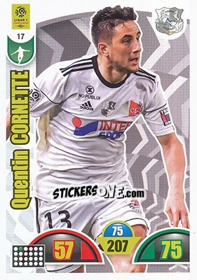Sticker Quentin Cornette - FOOT 2018-2019. Adrenalyn XL n. 17 - Panini
