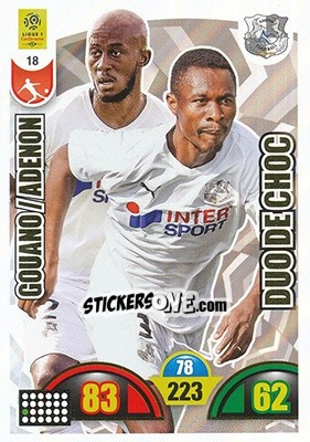 Figurina Prince-Désir Gouano / Khaled Adénon - FOOT 2018-2019. Adrenalyn XL - Panini