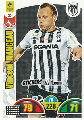 Sticker Vincent Manceau - FOOT 2018-2019. Adrenalyn XL n. 20 - Panini