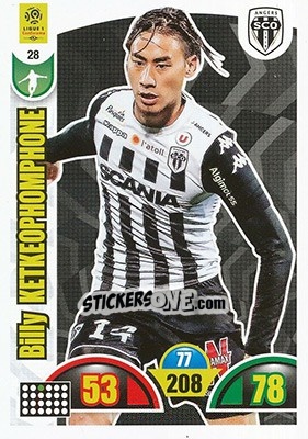 Sticker Billy Ketkeophomphone - FOOT 2018-2019. Adrenalyn XL n. 28 - Panini