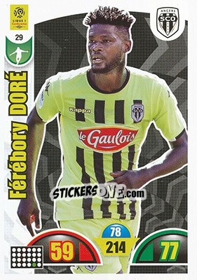 Sticker Férébory Doré - FOOT 2018-2019. Adrenalyn XL - Panini